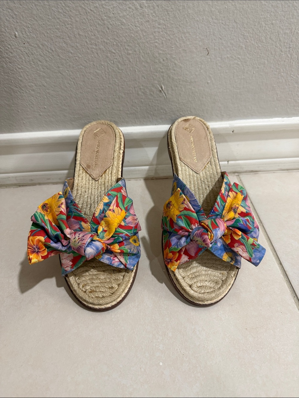 Antonio Melani Drevin Floral Bow Sandals Multicolor US 8M